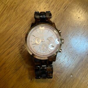 MK Tortoise Rose Gold Watch